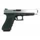 Страйкбольный пистолет WE Glock-34 Gen.4 Silver, сменные накладки WE-G008B-SV